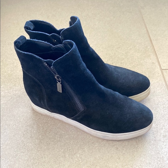 Blonde Women's Black Suede Ankle Boots 8 - Picture 1 of 7